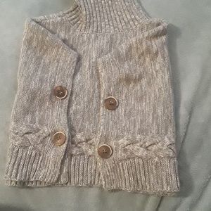Gap Kids gray turtle neck poncho XS